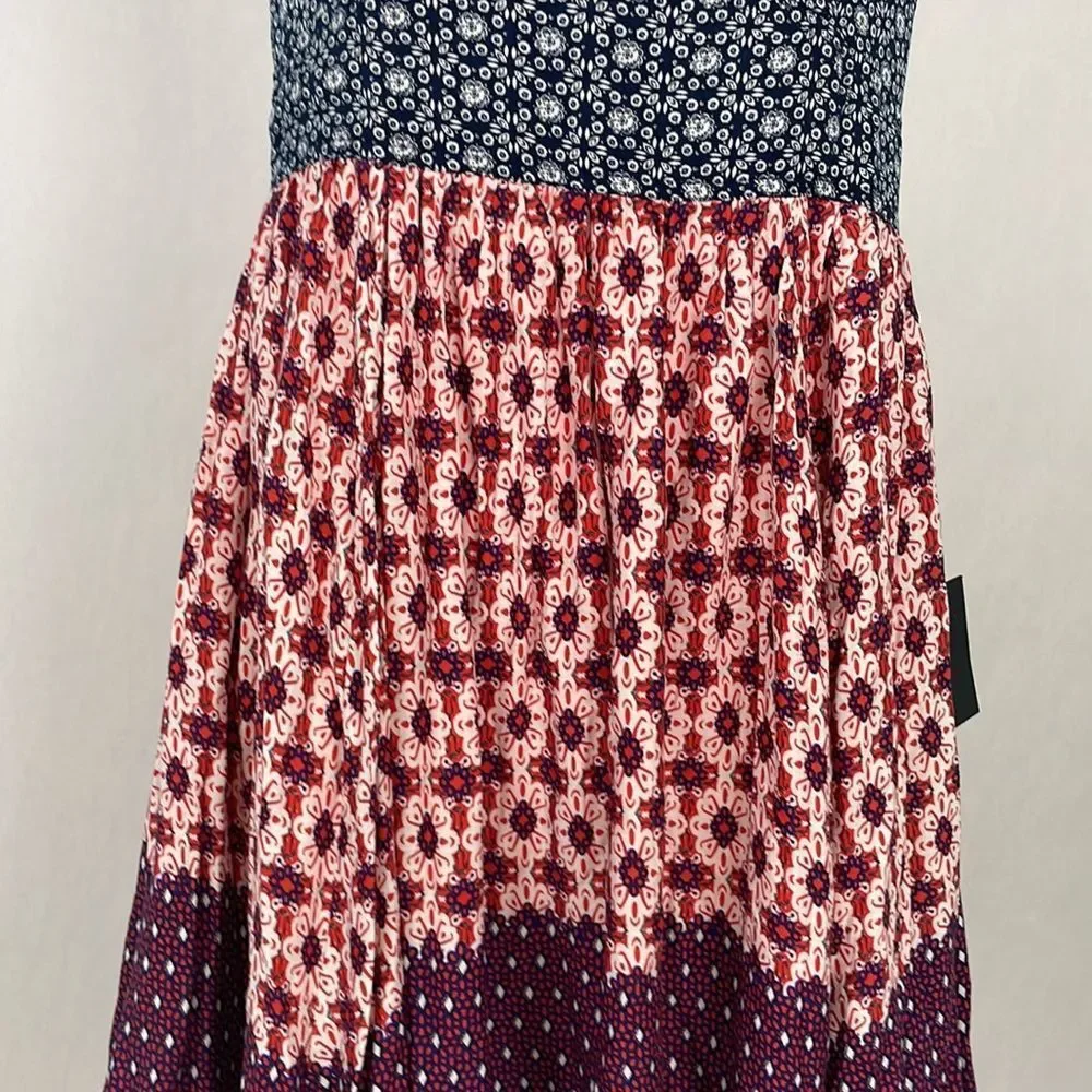 Lulu's Multi-Color V-Neck Mini Dress - Picture 6 of 16